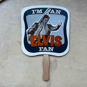 collectible hand fan featuring Elvis Presley, produced in 2000 rare